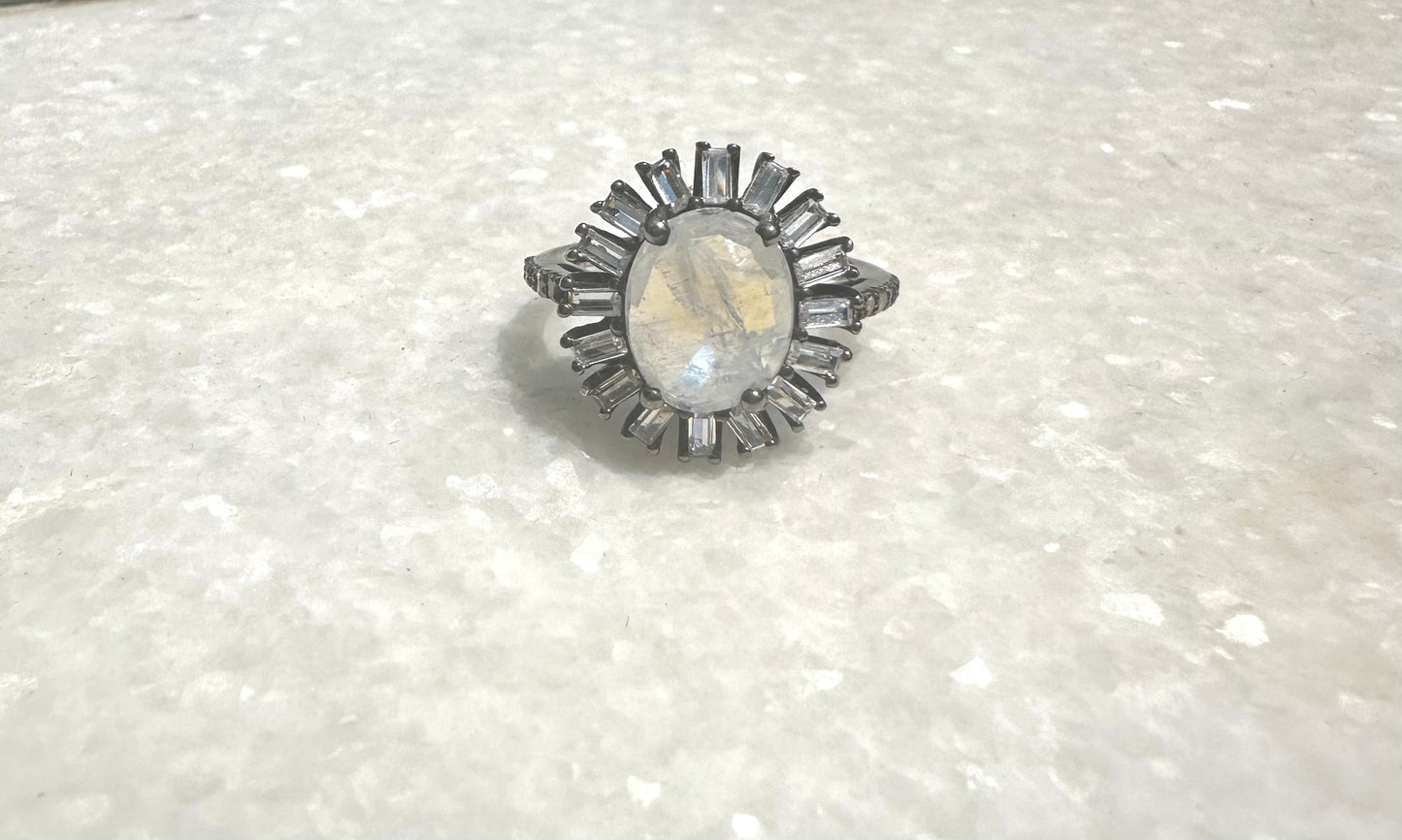 Opal and Diamond Ring