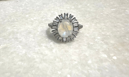 Opal and Diamond Ring