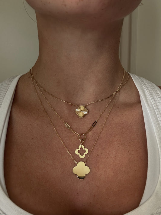 Gold Clover Necklace